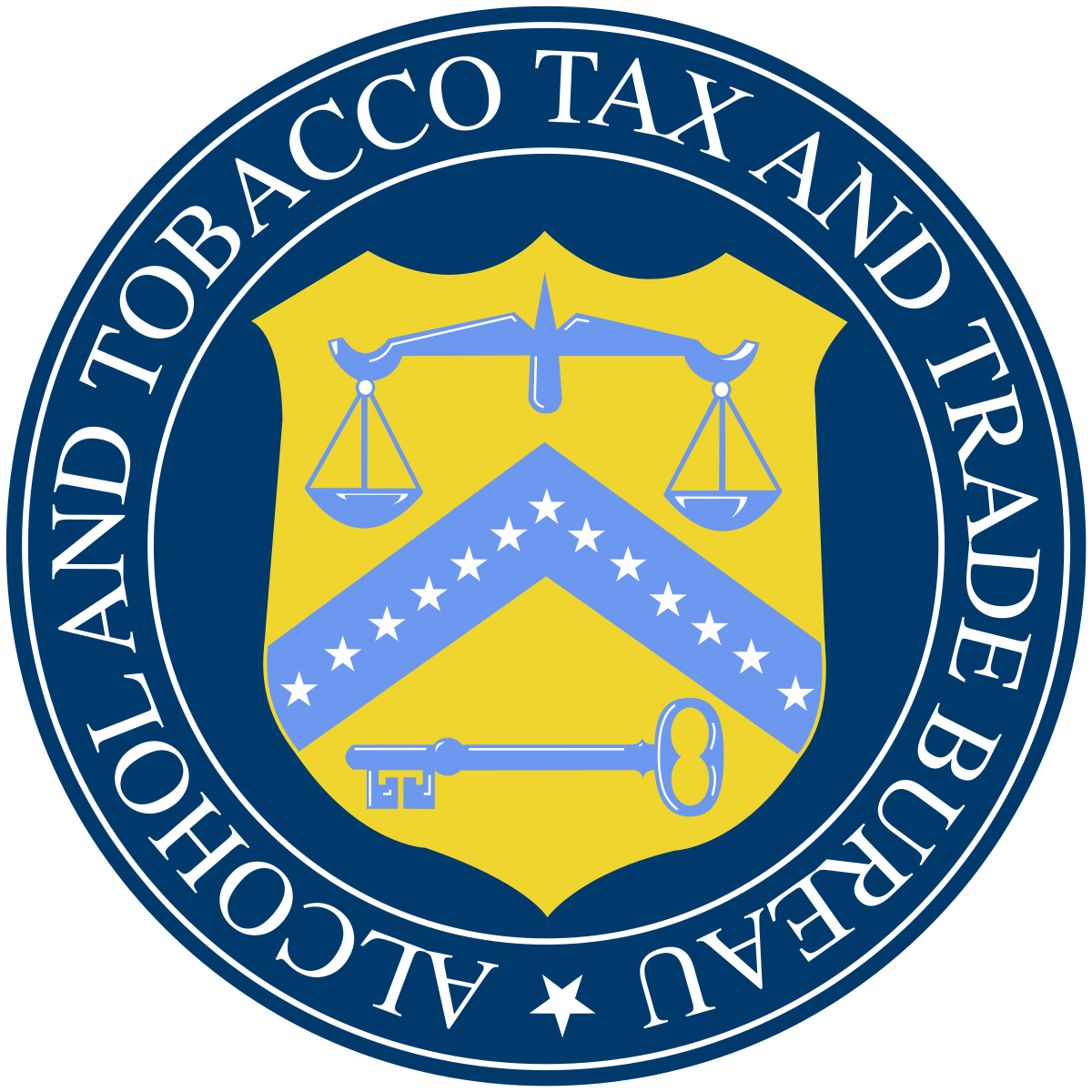 Seal of the Alcohol and Tobacco Tax and Trade Bureau. 